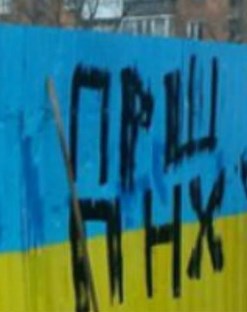 Киевляне выразили отношение к власти с помощью ярких надписей