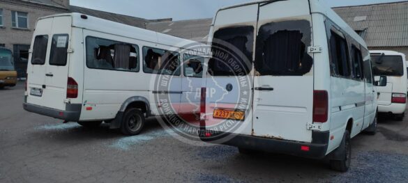 Сбитая украинская «Точка-У» упала на автобусный парк в Снежном