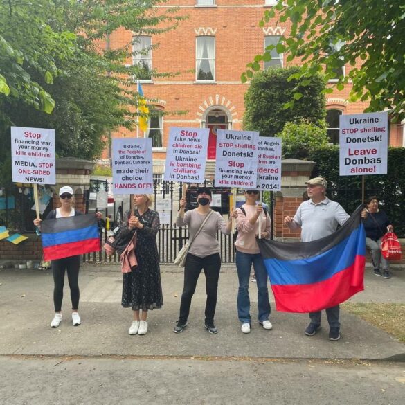 В Ирландии прошёл митинг в поддержку жителей Донбасса