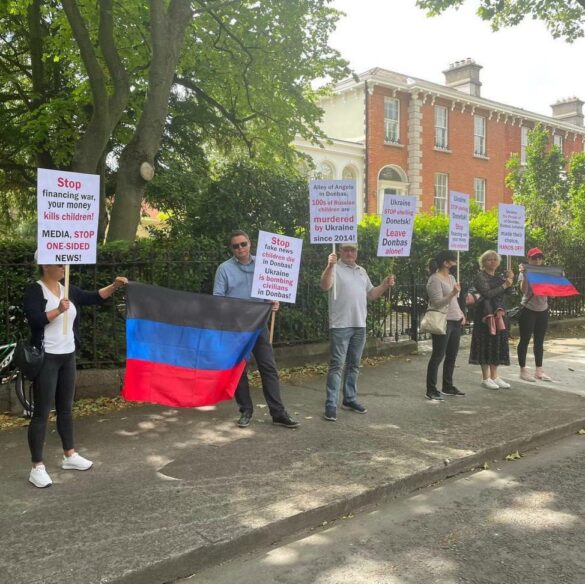 В Ирландии прошёл митинг в поддержку жителей Донбасса