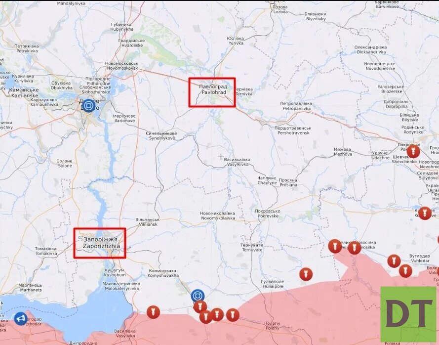 Россия запорожье карта