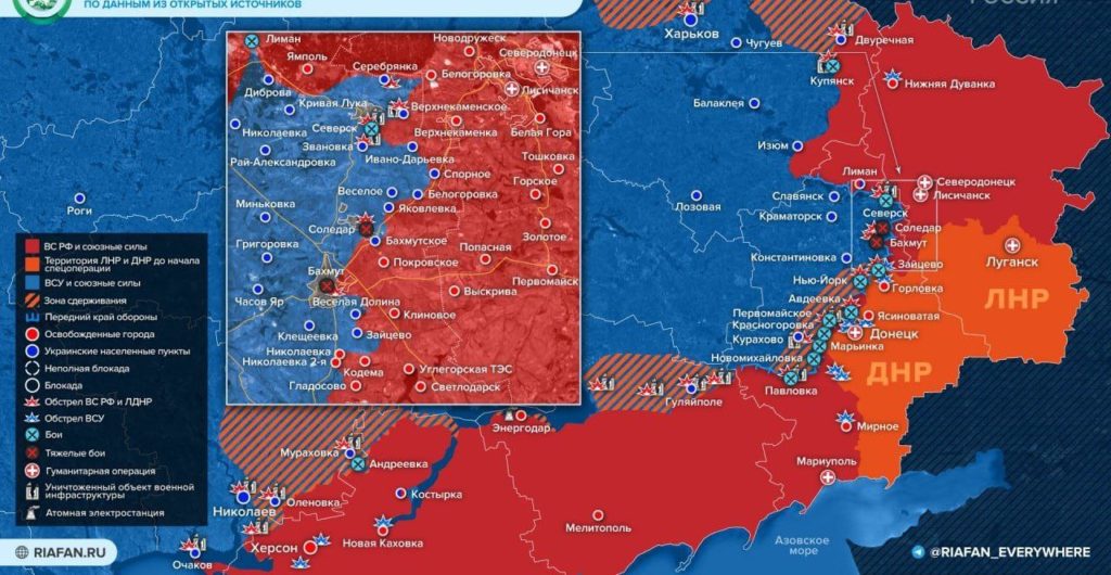 Карта военных действий на украине сегодня онлайн в реальном времени