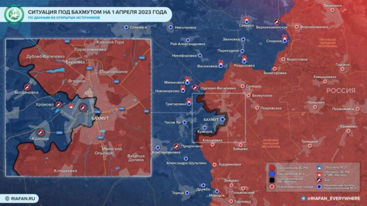 Карта боевых действий в зоне сво сегодня