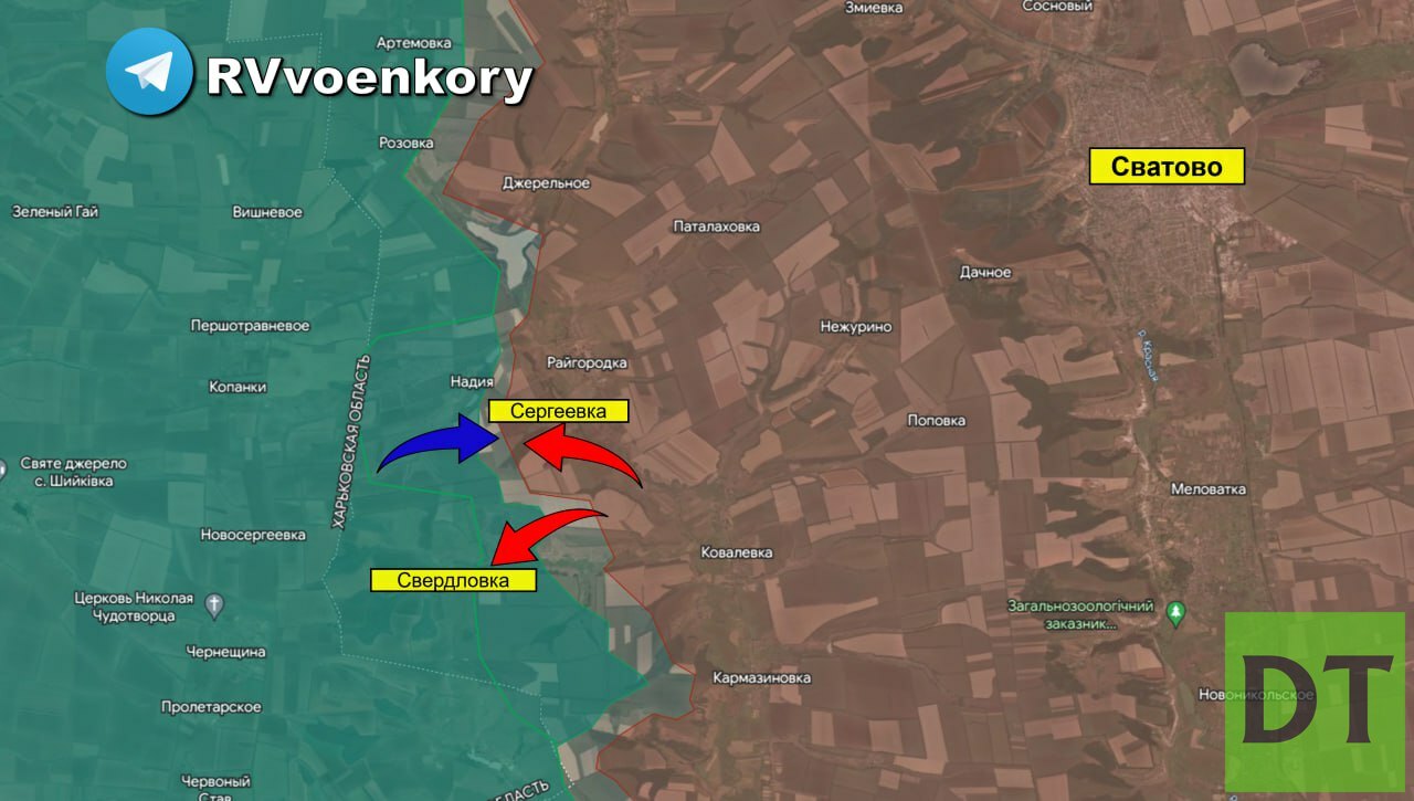 Карта купянского направления боевых действий