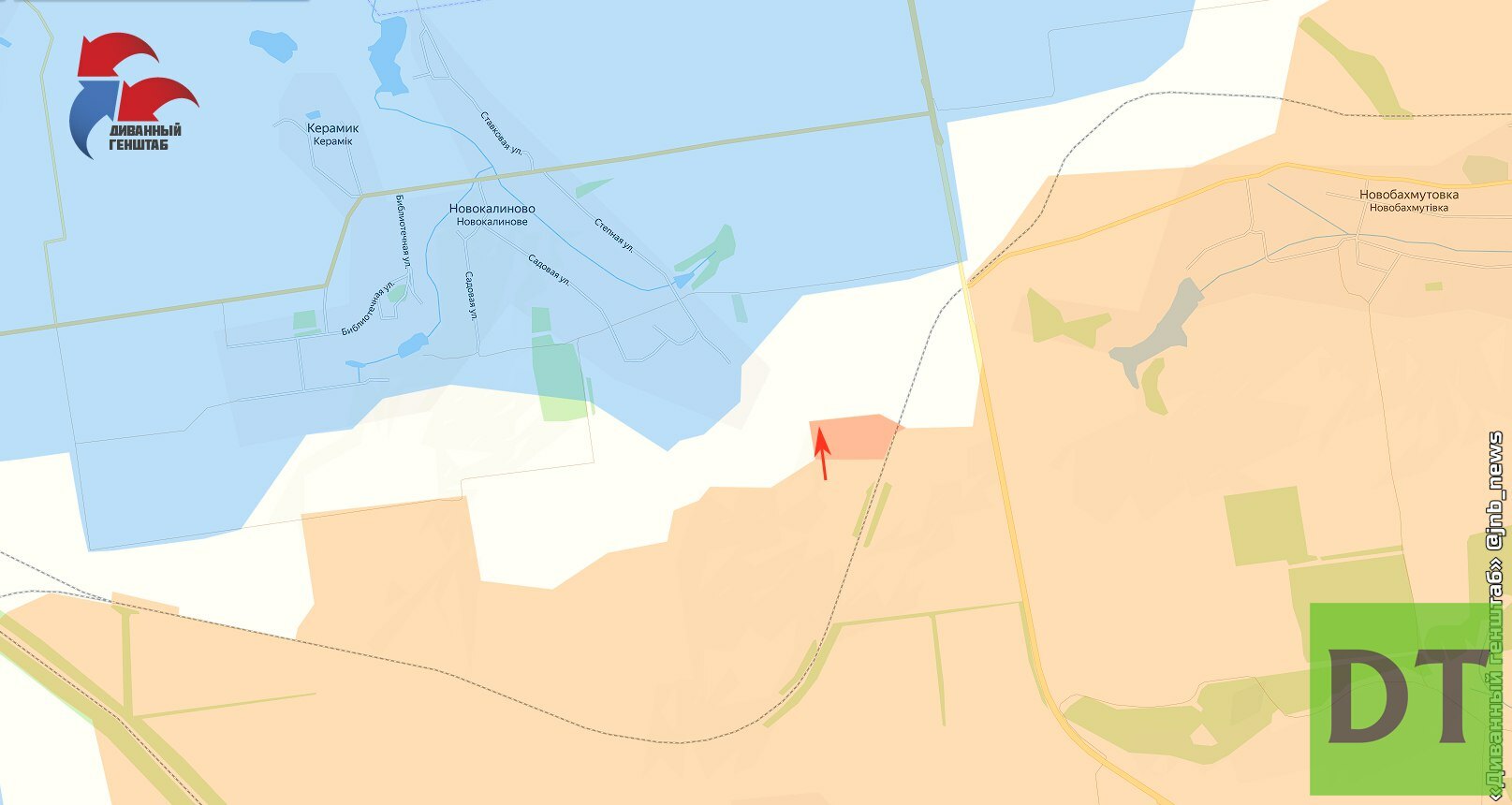 Новокалиново донецкая область на карте