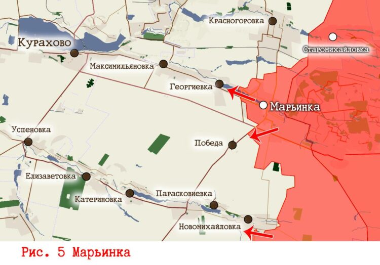 Карта территории под контролем российских войск