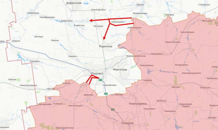 Российские войска берут Никаноровку, тесня противника к железной дороге