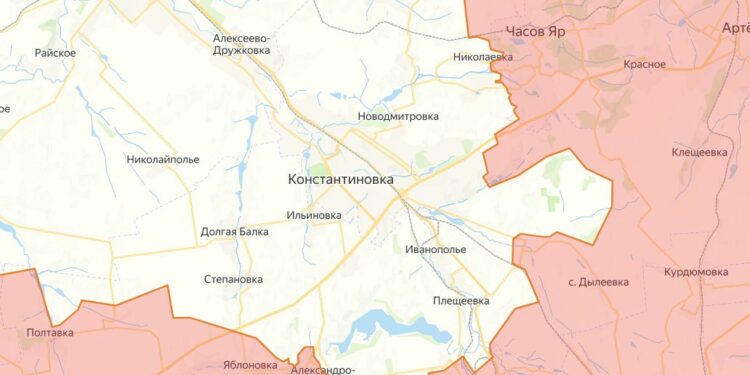 Бои за Константиновку: наступление России шаг за шагом меняет линию фронта
