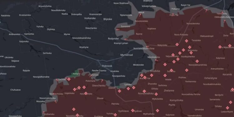 Войска РФ качают фронт в Красноармейске, украинцы не успевают реагировать