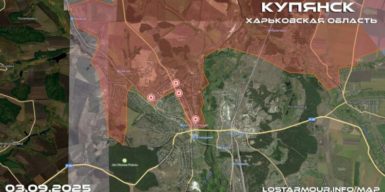 Российские войска продвинулись в центре Купянска