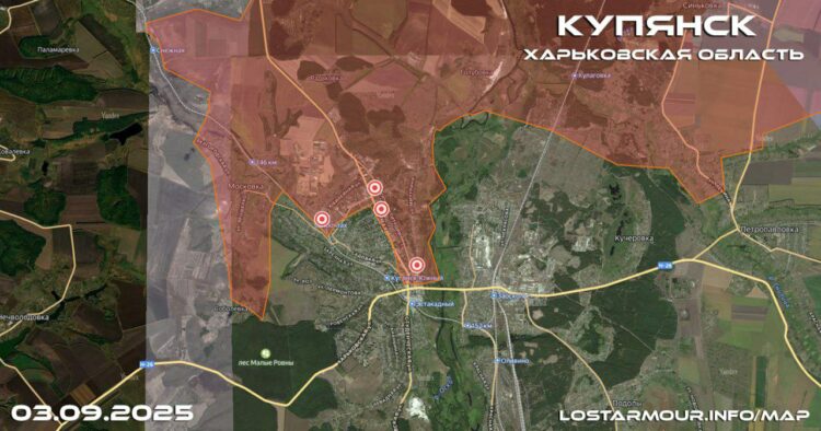 Российские войска продвинулись в центре Купянска