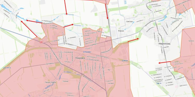 ВС России завершают зачистку Красноармейска: котёл на Димитрове переваривает украинскую группировку войск