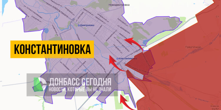 Продвижение российской армии в Константиновке идёт через плотную городскую застройку: обстановка на 3.12.2025