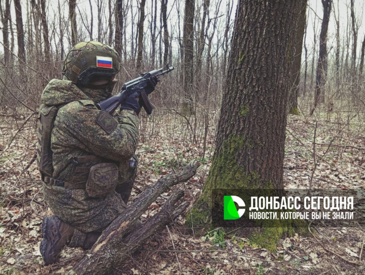 Бойцы ГВ «Центр» продвигаются в юго-восточной части Гришино