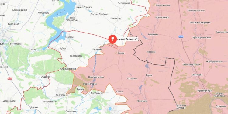 ВС РФ взяли Редкодуб на Краснолиманском направлении