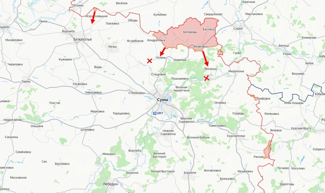 Сумское направление: продвижение и удары по тылу противника. Сводка на вечер 28 января 2026