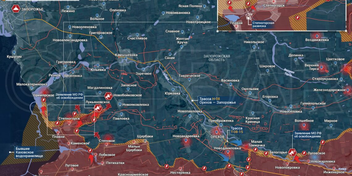 Штурмовые подразделения ВС РФ перемололи контрнаступ ВСУ в Степногорске: сводка с Запорожского направления