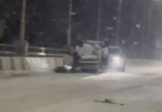 ДТП на мосту в центре Донецка: морозы осложнили обстановку на дорогах