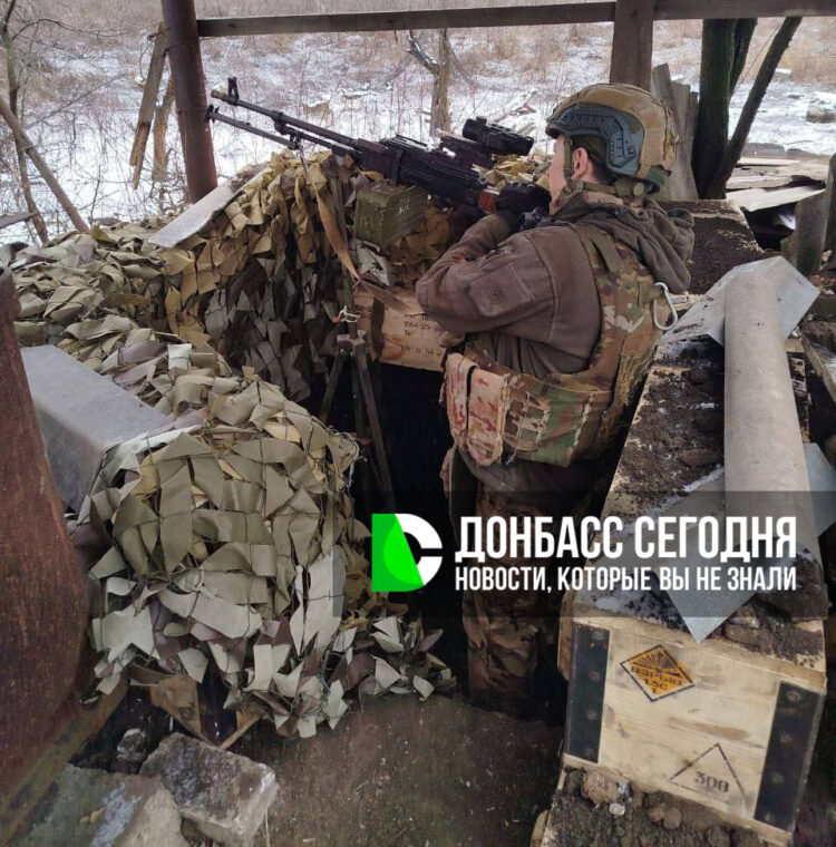 Бойцы ГВ «Центр» прорываются к центру Гришино