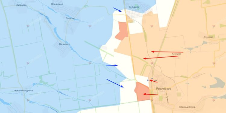 Перелом на фронте: российские силы взяли Родинское и развивают наступление