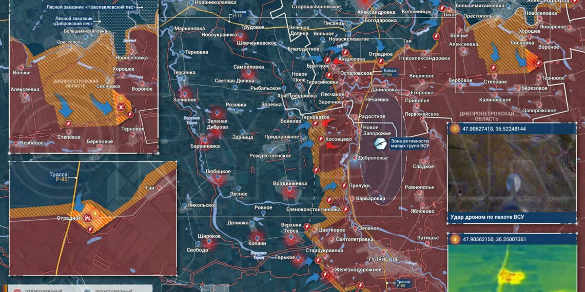 Фронтовая сводка к утру 18 февраля — 1455-й день боевых действий: штурм по Гайчуру. Свежая карта боевых действий на Украине.