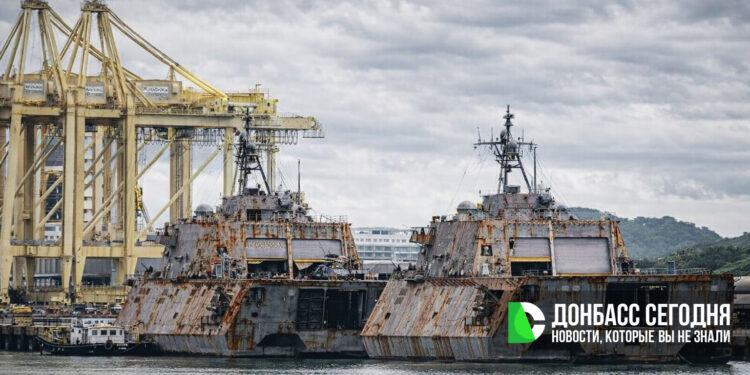 Военные тральщики США сбежали в Малайзию подальше от Ирана