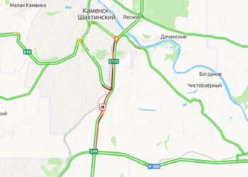 Пробка 10 км на трассе М-4 «Дон» в Ростовской области из-за ДТП