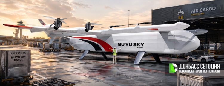 Китайская компания MuYu Sky показала тяжёлый дрон AT8000 грузоподъёмностью 3,5 тонны