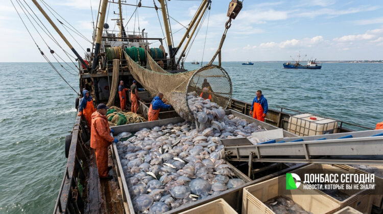 В Азовском море за десять дней выловили 1,9 тонны медуз: промысел продолжится до ноября