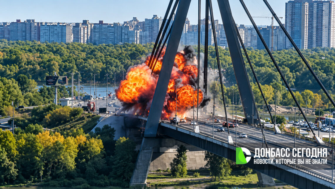 Новый прилёт по Северному мосту: дорожное полотно получило серьёзные повреждения